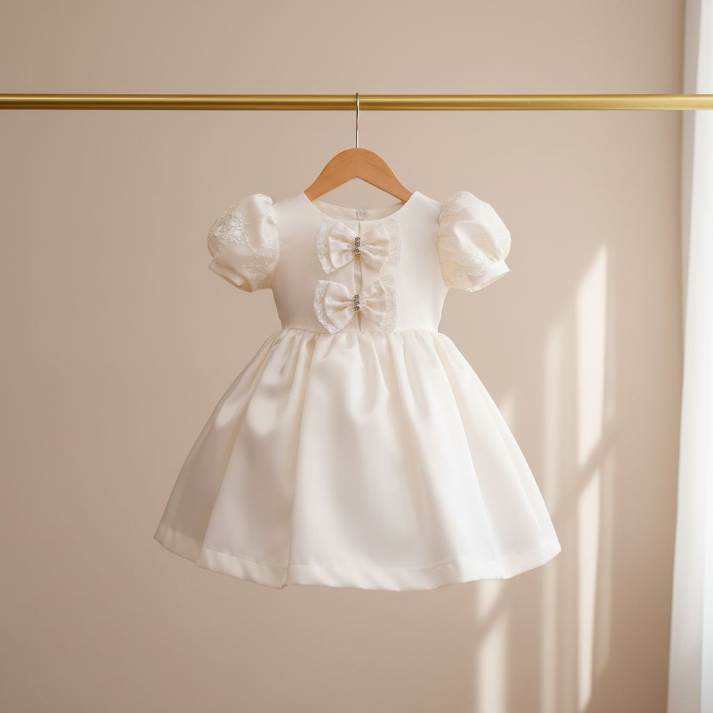Elegant Ivory Dress for Girls Girls Wear Himms 
