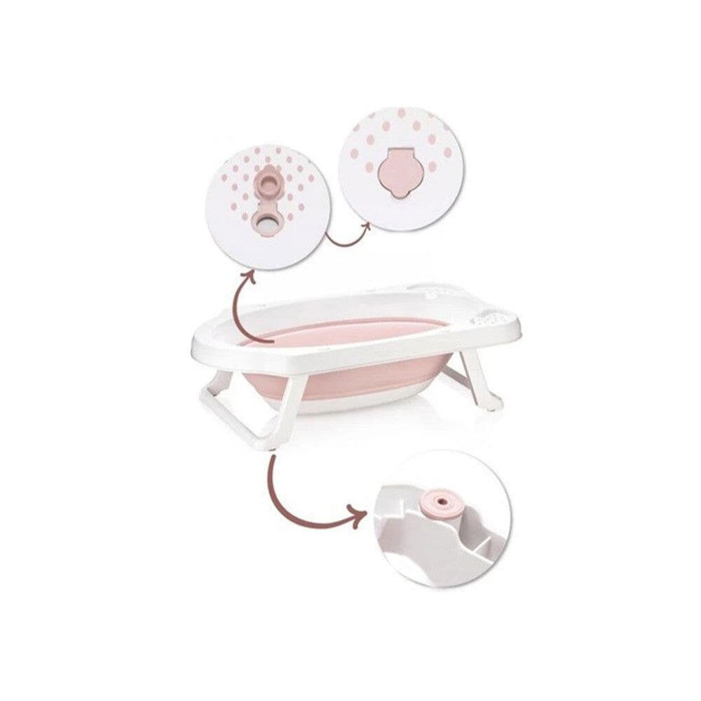 Foldable Baby Bathtub with Drain Plug Baby accessories sevi bebe 