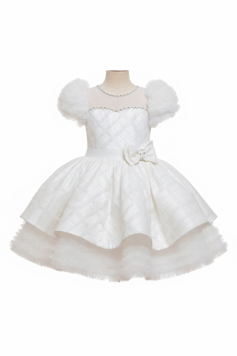 White Cloud Sleeve Princess Dress (4-8 Years) girls dress Not specified 