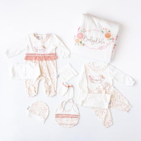 Baby Girl Flower Of Joy - 10 Pieces Organic Cotton General Babydola 