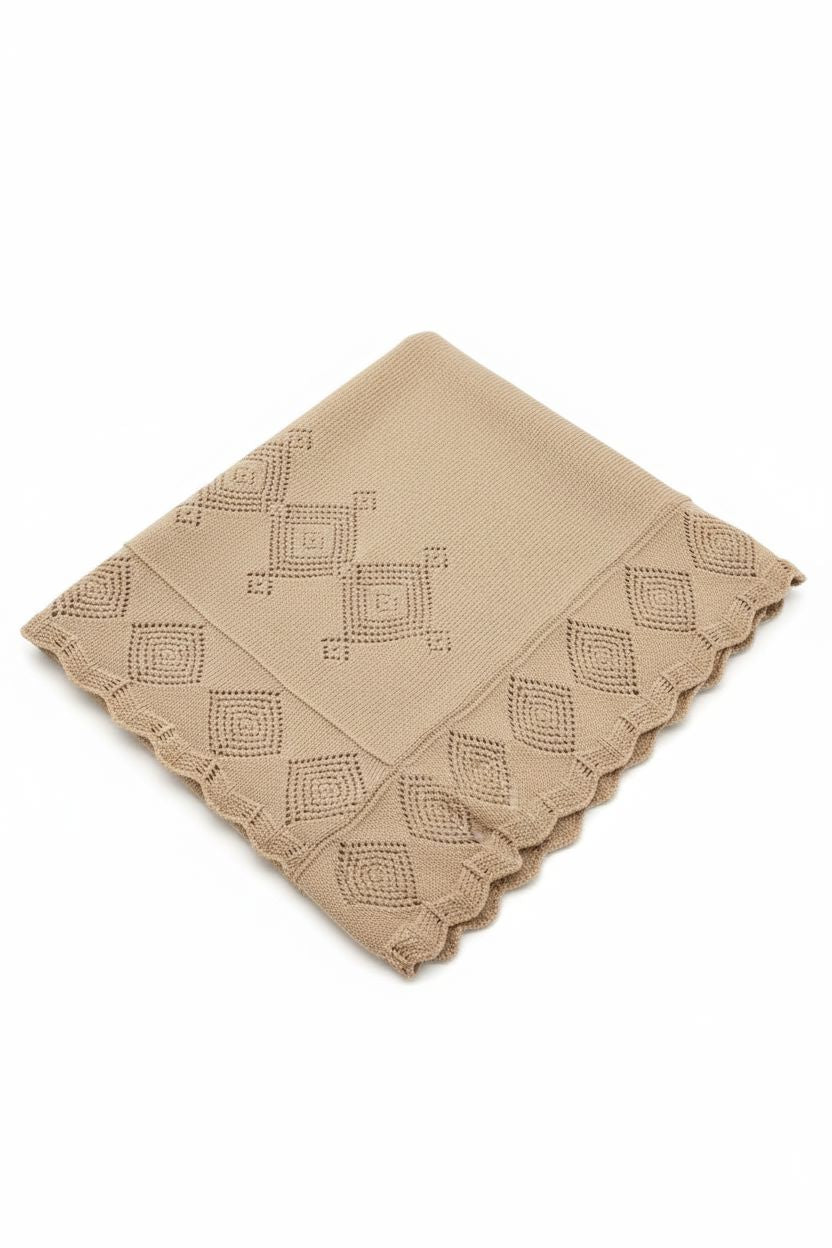 Knitted Baby Blanket Blanket Bistyle 