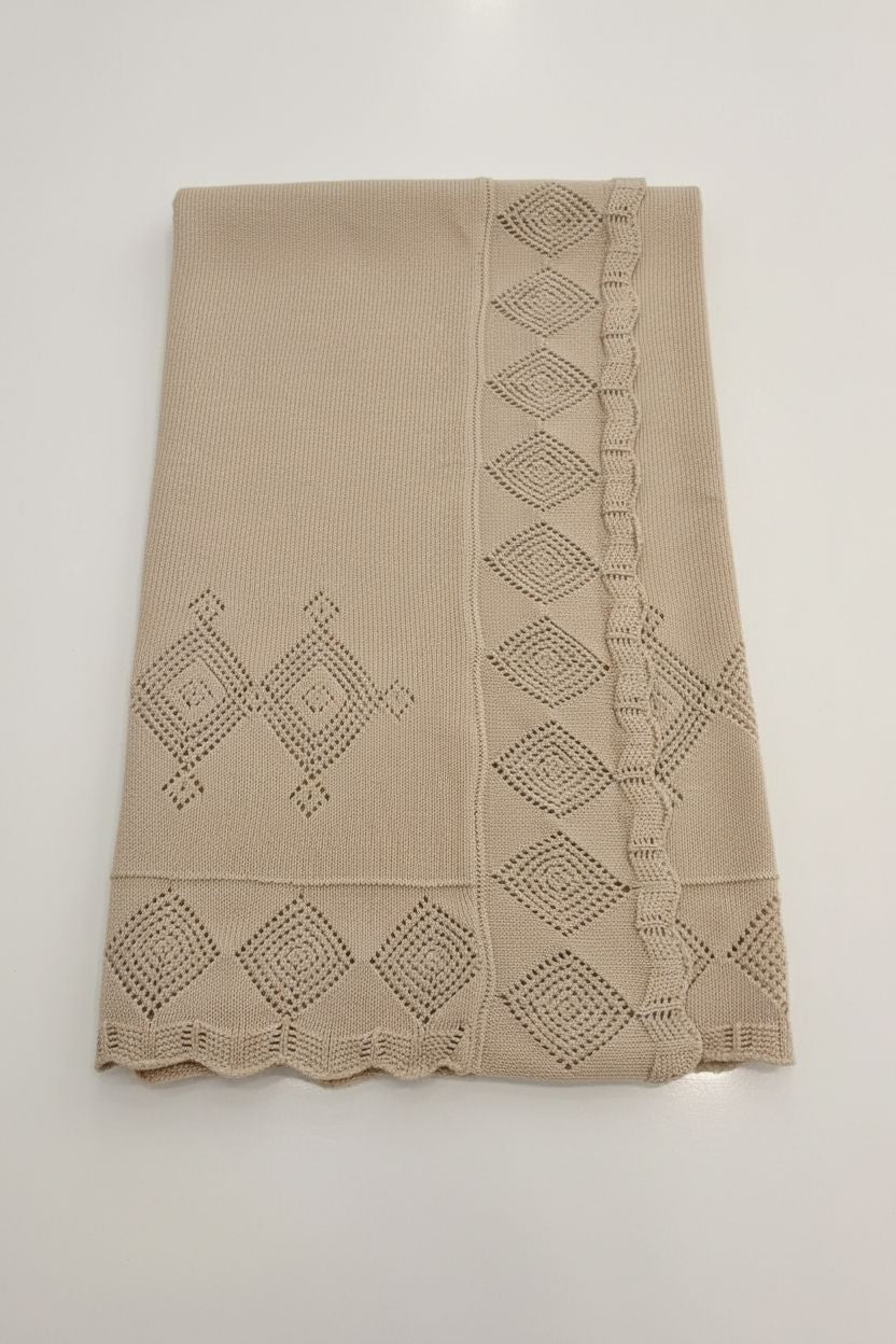 Knitted Baby Blanket Blanket Bistyle 