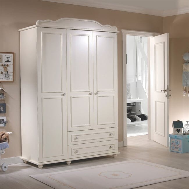 Royal 3-Door Wardrobe with Drawers for Kids General Meltem Smart 