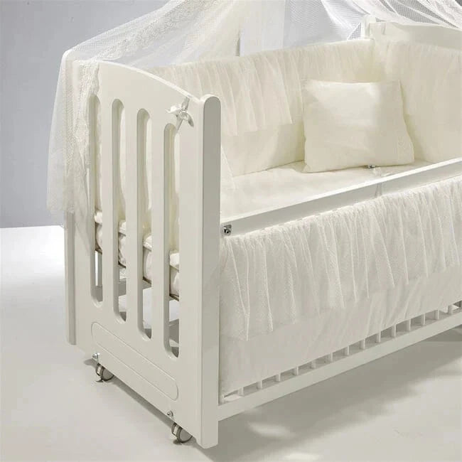 سرير ميا الخشبي الهزاز المشترك 60×120 سم baby crib Meltem Kids 
