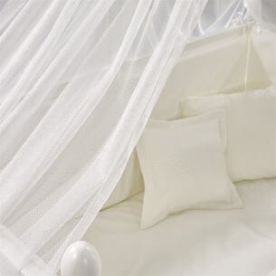 Ecru Elegant Incili Mosquito Net for Crib (120x60cm) Baby Bedding Set Meltem Kids 