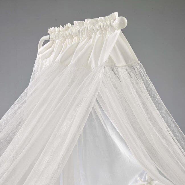 Ecru Elegant Incili Mosquito Net for Crib (120x60cm) Baby Bedding Set Meltem Kids 