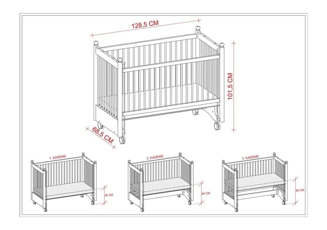 Timeless Charm Nursery Set furniture Meltem Kids 