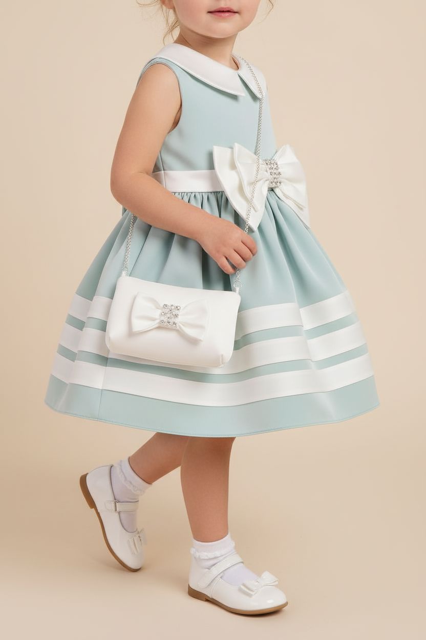 Girls Elegant Occasion Dress - Mint Green | Ages 2-6 DRESS Pamina Princess 