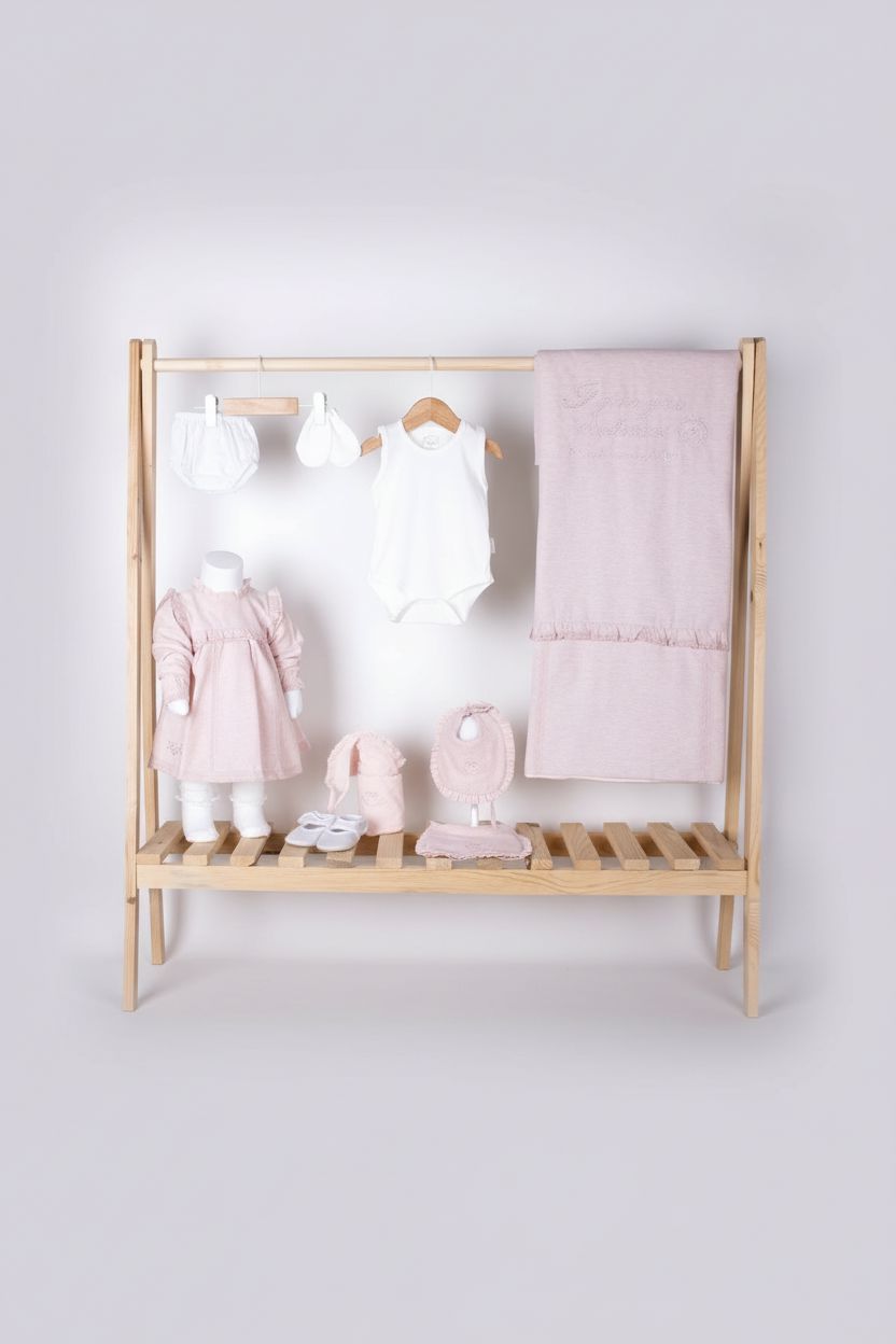 Organic Cotton Baby Girl Gift Set - 10 Piece 10 pieces baby girl greeting set Babydola 