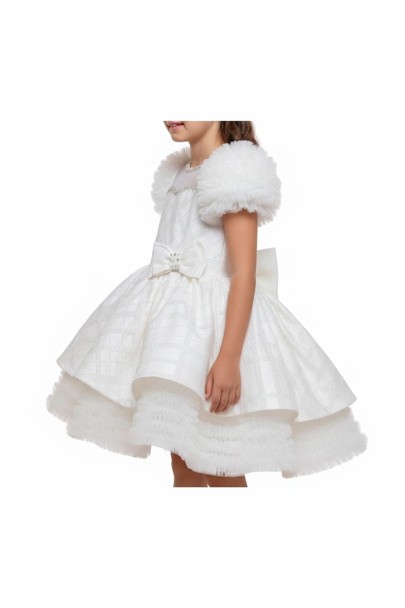 White Cloud Sleeve Princess Dress (4-8 Years) girls dress Not specified 
