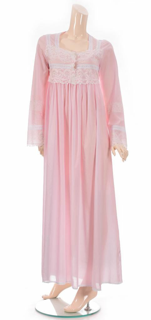 Elegant Lace Night Dress - Light Pink Dress Coco Box 