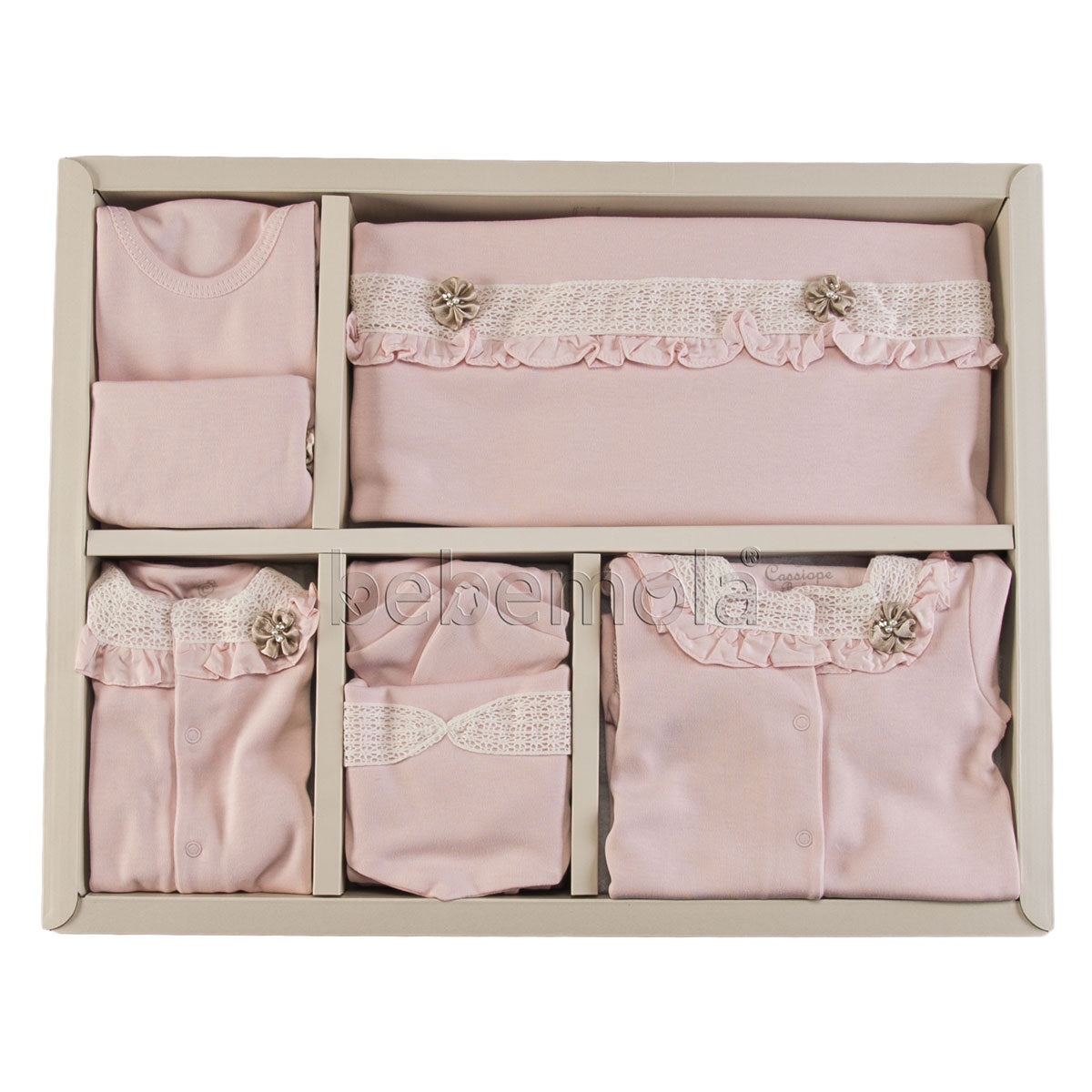 Pearl Flower Set - Pink Baby Girl set CASSIOPE 