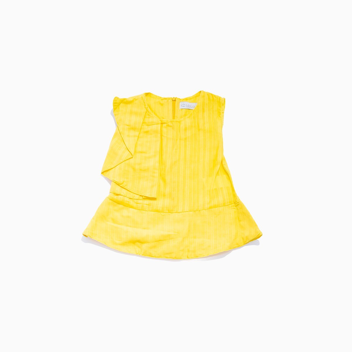 Jeans Jacket Top & Colorful Pants 4 Piece Girls Set - Yellow & Orange KIDS WEAR Mialia 