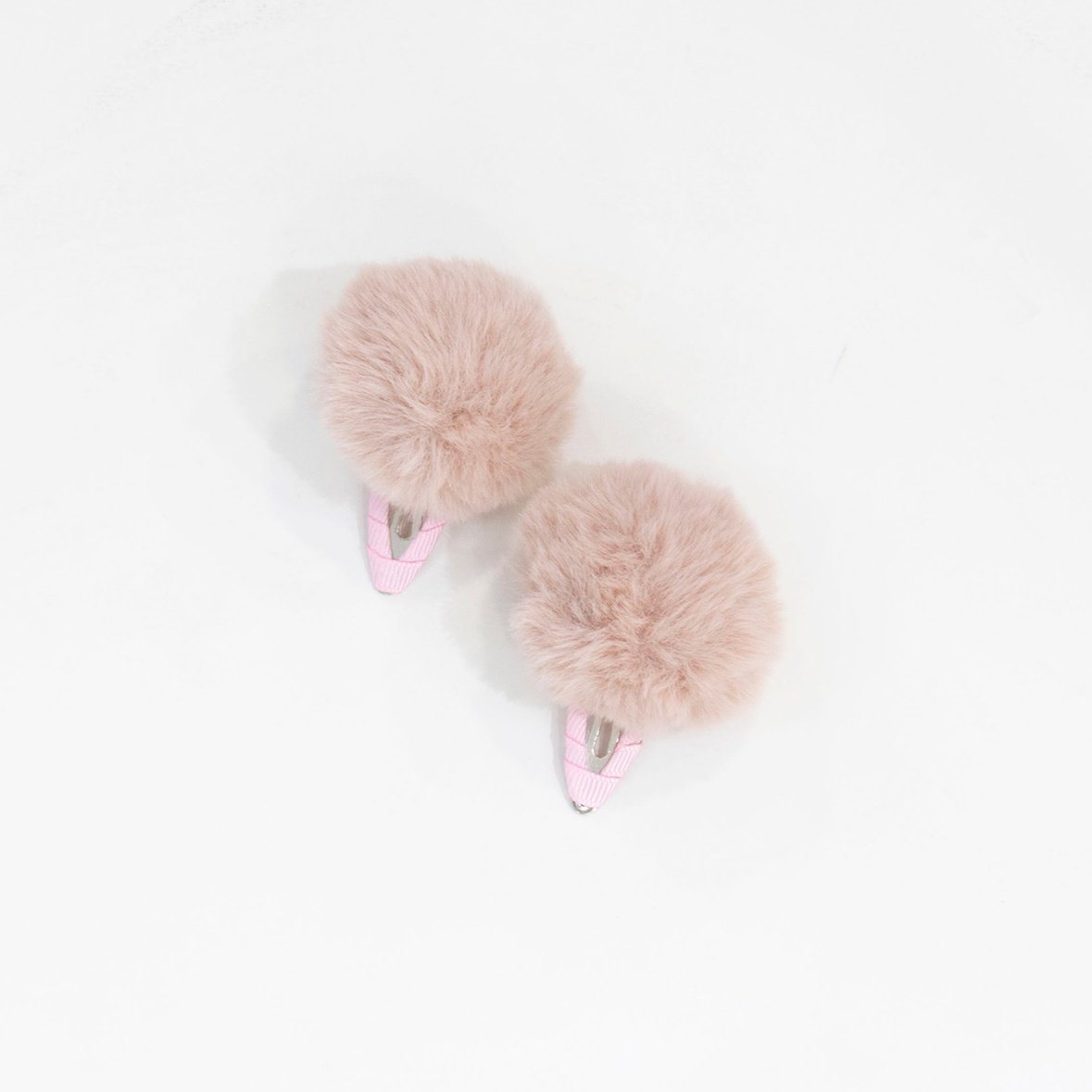 Fur Ball Hair Clip 2 in 1 - Dull Pink General Accessory 