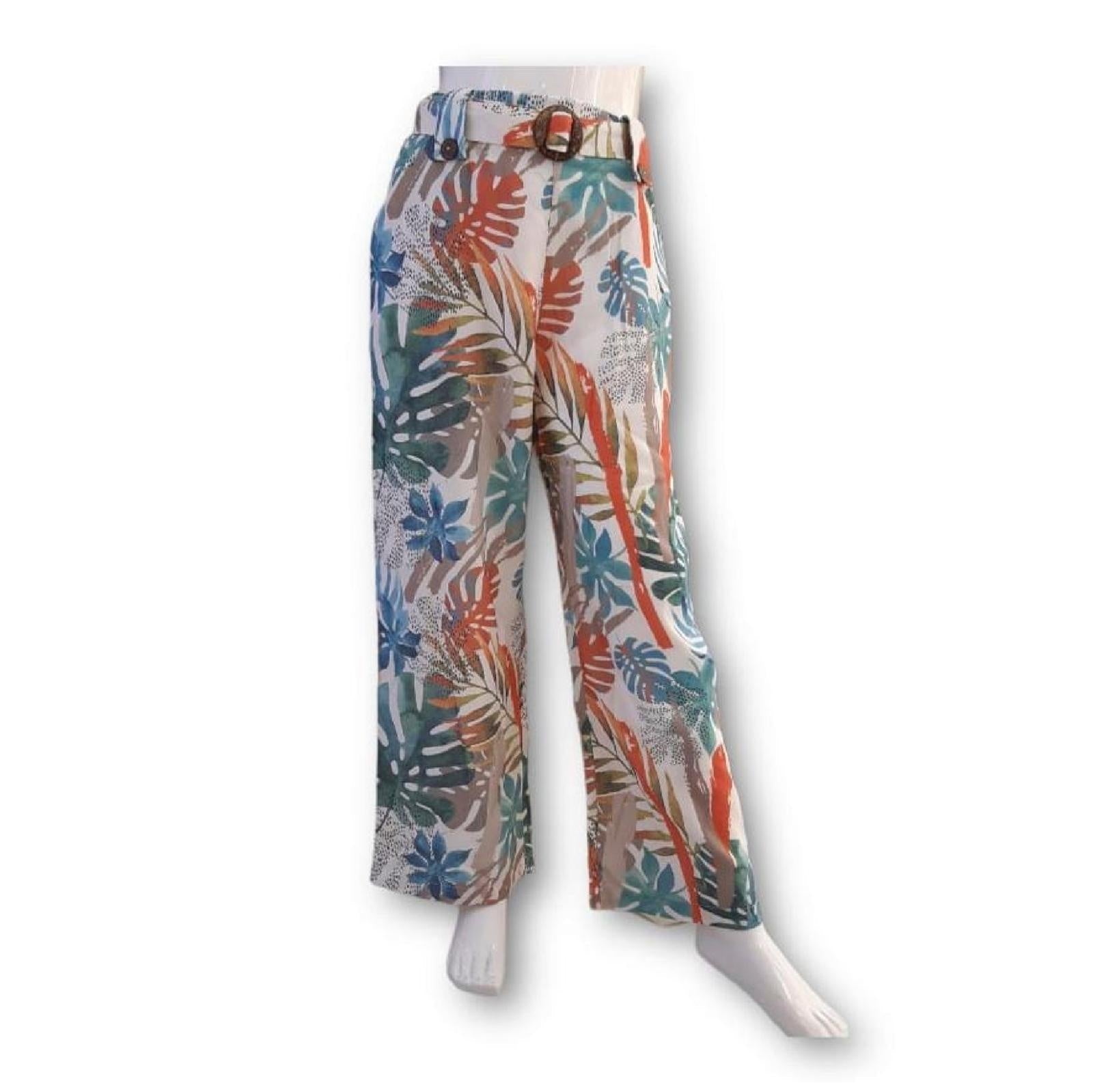 Printed Forest Design Cotton Trousers General Not specified 