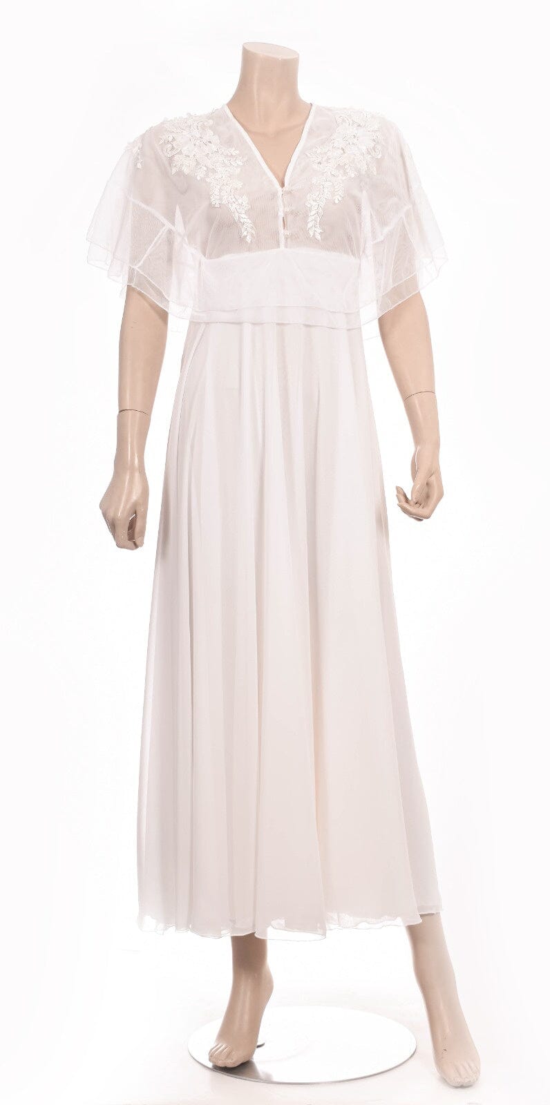 My Fair Lady Chiffon Night Dress Off-White – Lamasat Nierah Department Store