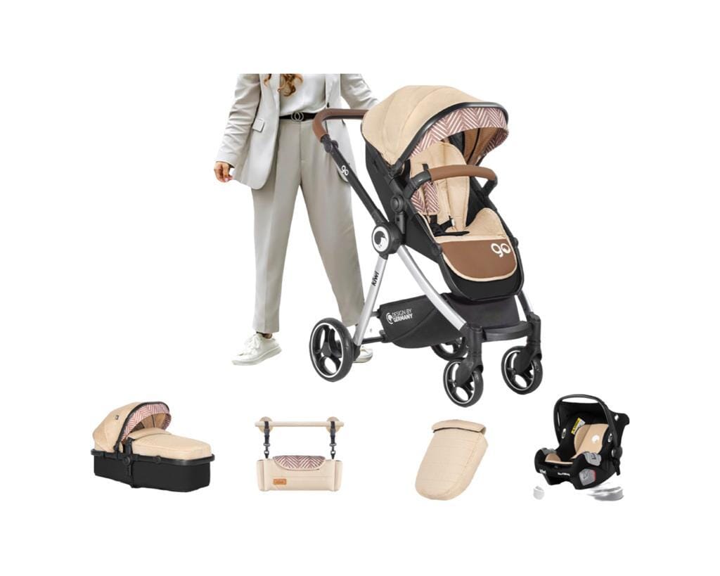 Kiwi Go Travel System Stroller, Car Seat, Care Bag-Latte Stroller KIWI 