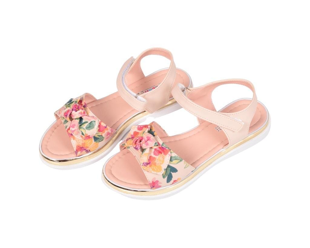 Foral Print Girls' Sandal with Adjustable Strap – Stylish Comfort