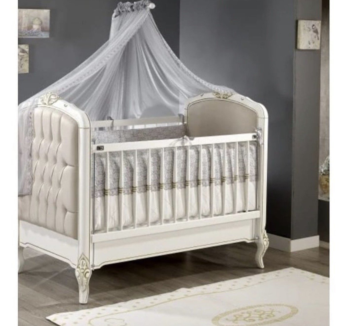 Lux Natural Wood Baby Bed - Beige General MELTEM SMART 