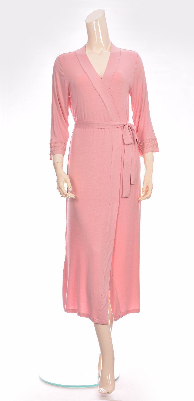 Maternity Nursing Dressing Gown - Pink maternity sleepwear KIZILTORAK 