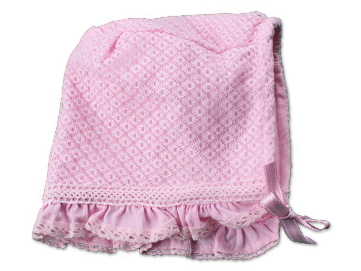 Vintage Pink Baby Girl Hat (0-6 months), soft cotton blend with cozy lining; perfect for special occasions and daily wear.